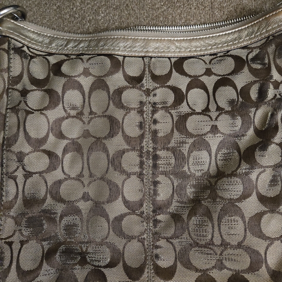 Coach Brown Signature Shoulder Bag - Picture 2 of 9